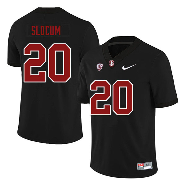 Men #20 Jaden Slocum Stanford Cardinal College Football Jerseys Sale-Black